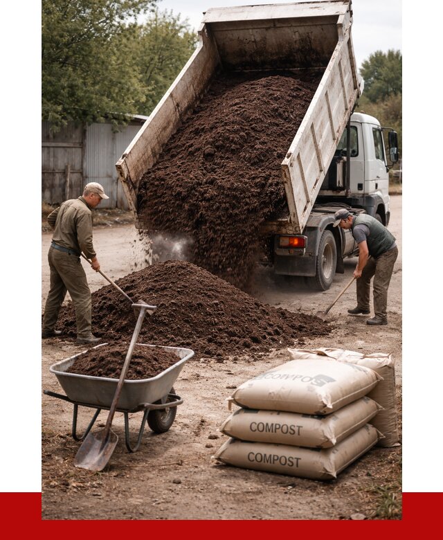Купить компост в Морозовске от 4312 р. за куб с доставкой | ПРОНЕРУДМрз