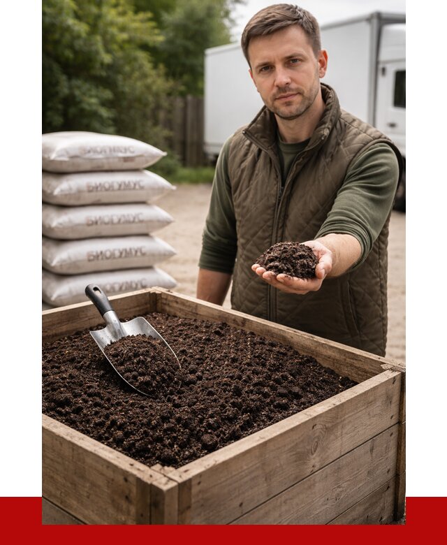 Купить биогумус в Морозовске с доставкой от 8726 р. за куб | ПРОНЕРУДМрз