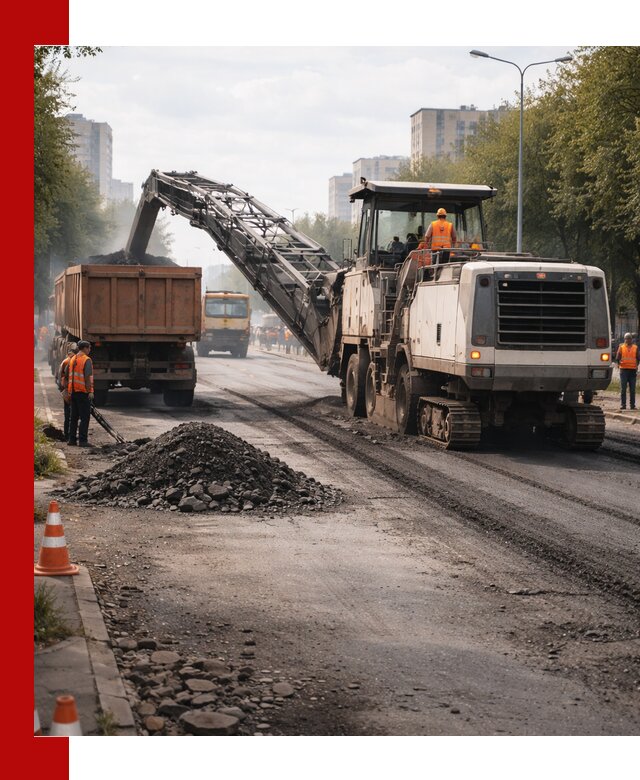 Фрезерованный асфальт в Морозовске — удаление и вывоз старого покрытия