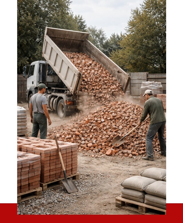 Бой кирпича в Морозовске с доставкой от 4312 руб/куб | ПРОНЕРУДМрз