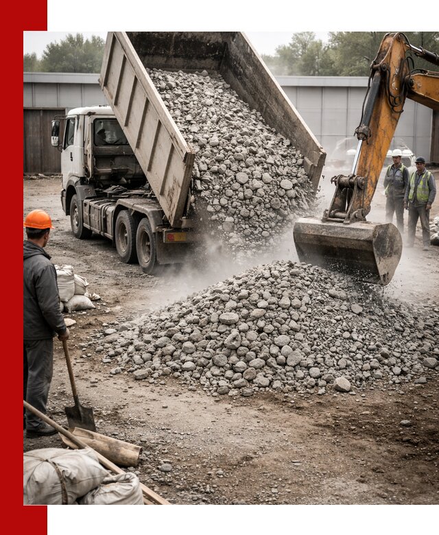 Доставка дробленого бетона в Морозовске оптом и в розницу
