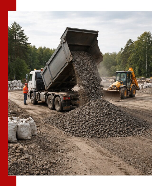 Доставка дробленого асфальта в Морозовске для дорожных работ