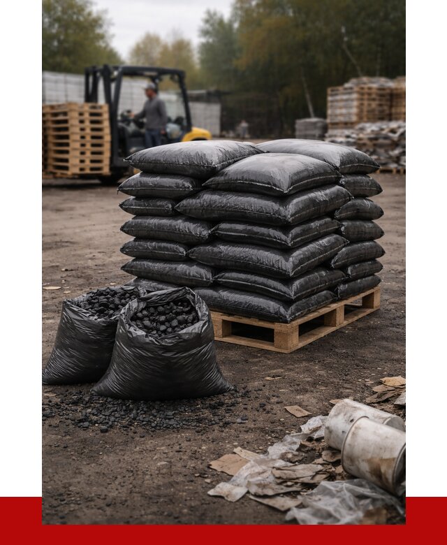 Купить уголь в мешках с доставкой в Морозовске от 7700 р. | ПРОНЕРУДМрз