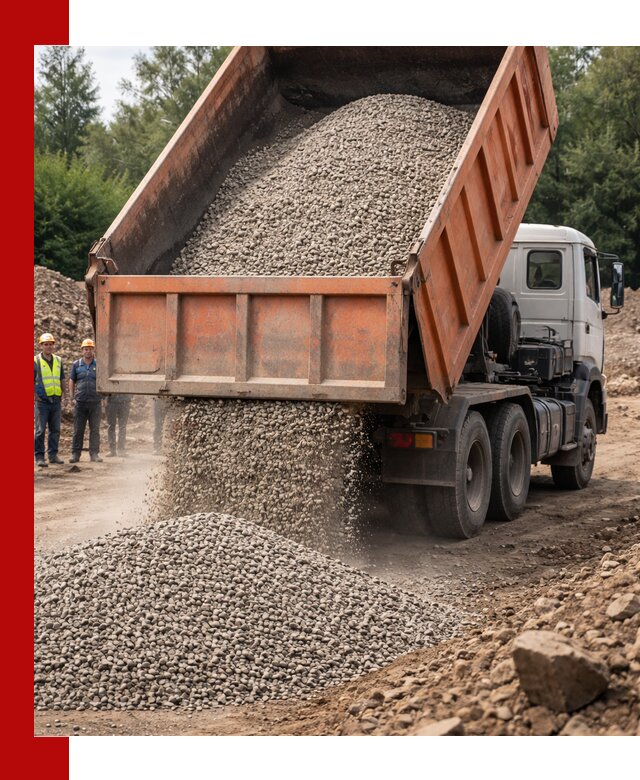 Доставка сыпучих материалов самосвалом в Морозовске быстро и надежно