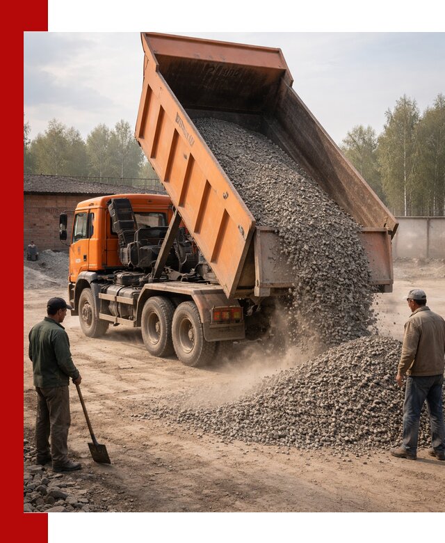 Доставка самосвалом 20 м3 в Морозовске быстро и надежно