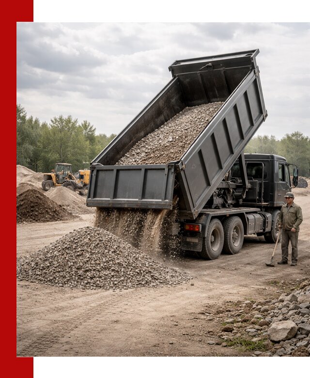 Доставка самосвалом 30 м3 по выгодным ценам в Морозовске