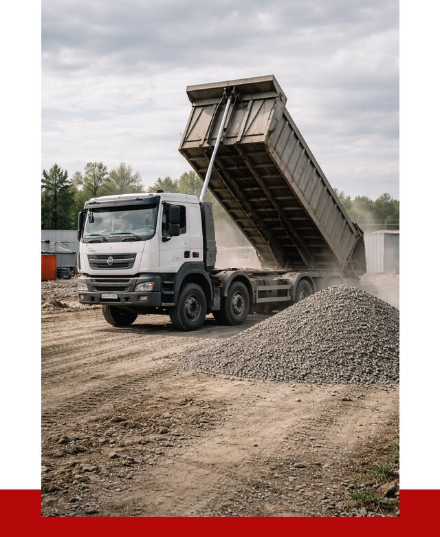 Доставка самосвалом 40 кубов в Морозовске от 9239 р. | ПРОНЕРУДМрз