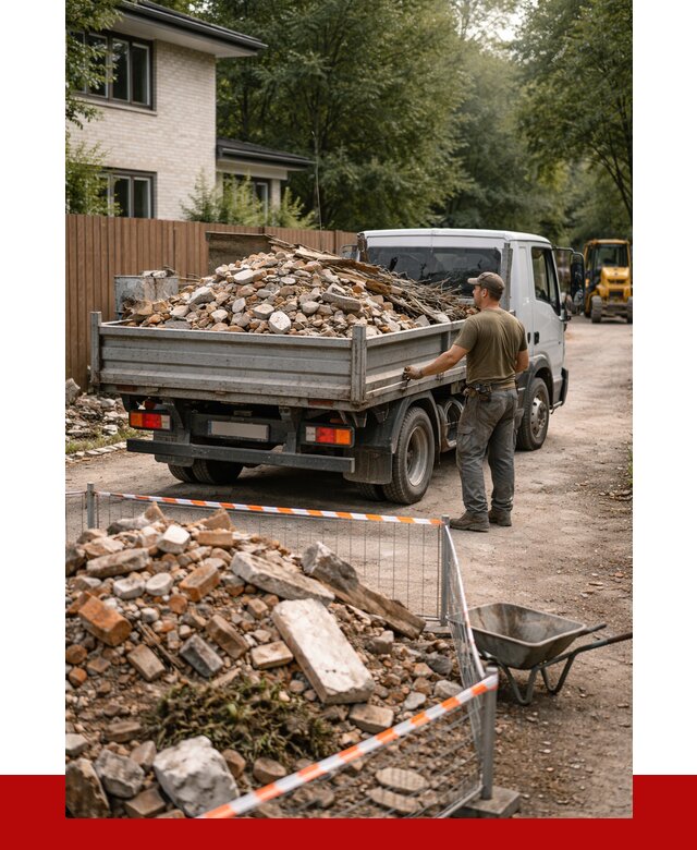 Вывоз строительного мусора с погрузкой в Морозовске от 7700 р | ПРОНЕРУДМрз