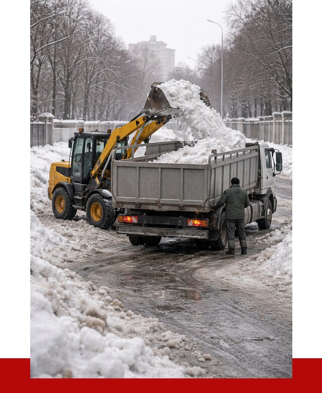 Вывоз снега с погрузкой в Морозовске от 3593 р. ПРОНЕРУДМрз