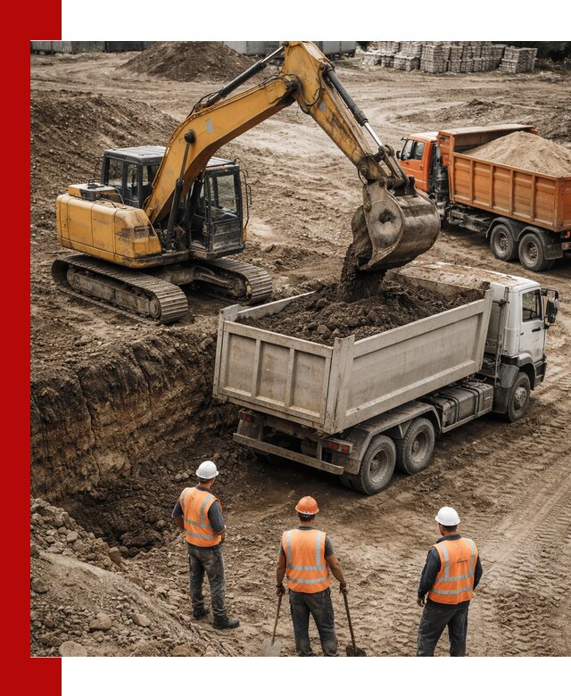 Разработка грунта для строительства и благоустройства в Морозовске