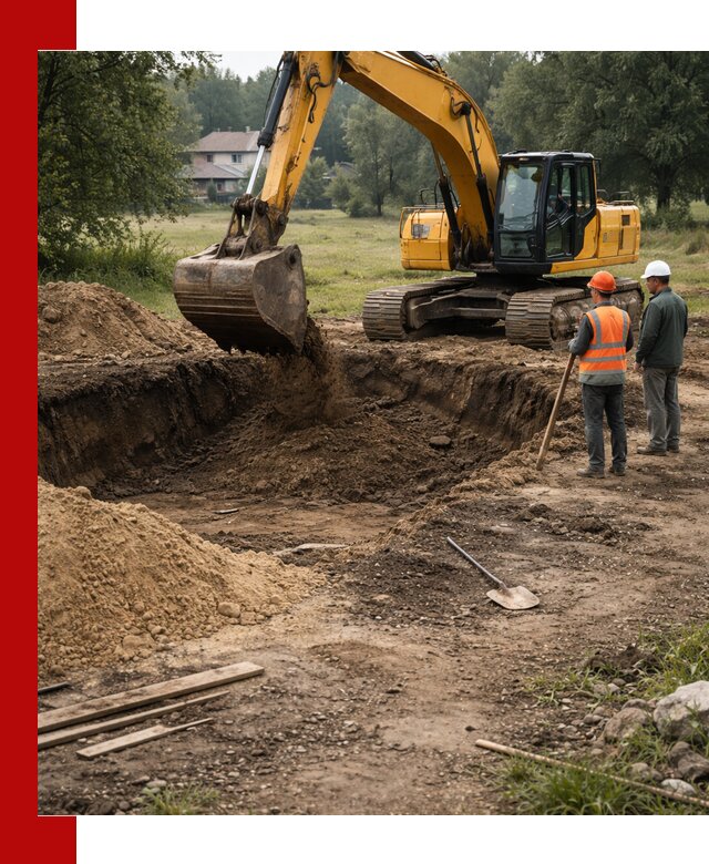Рытье котлована под фундамент в Морозовске (быстро и недорого)