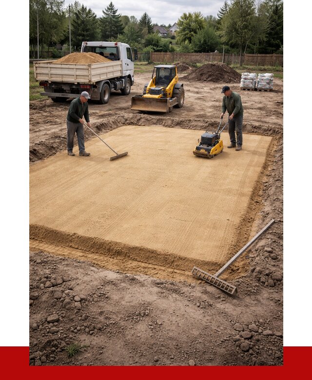 Устройство песчаной подушки в Морозовске от 4620 р. ПРОНЕРУДМрз